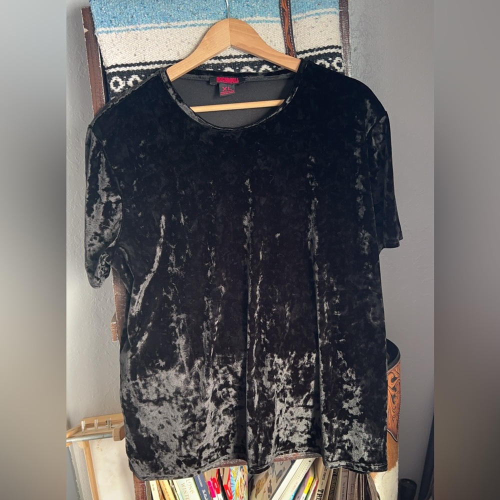 Rick and roll cowgirl velvet tee